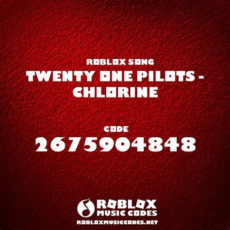 twenty one pilots chlorine roblox id